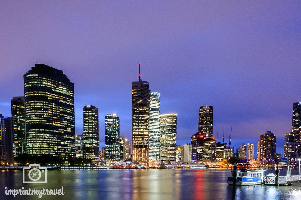 Australien Brisbane zur blauen Stunde