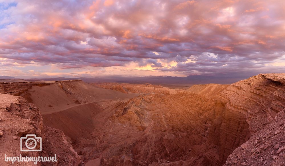 Atacama Sehenswürdigkeiten Todestal Sonnenuntergang