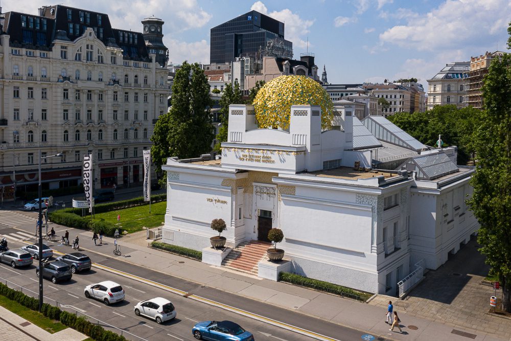 Luftaufnahmen von Wien Secession