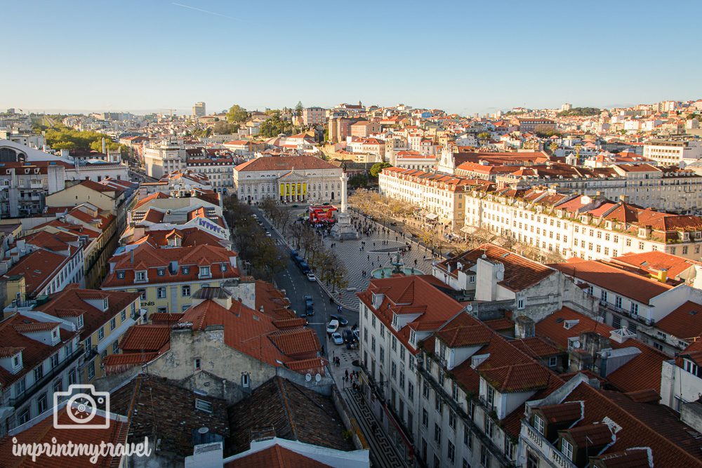 Ausblick auf das Stadtzentrum von Lissabon
