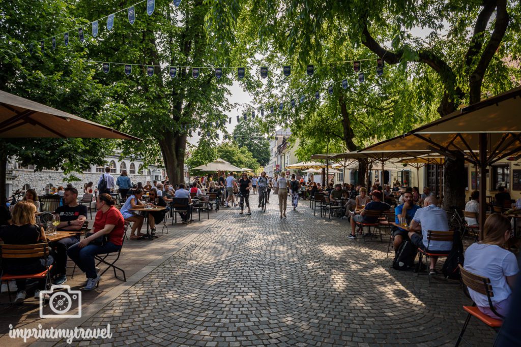 Ljubljana Sehenswürdigkeiten Promenade