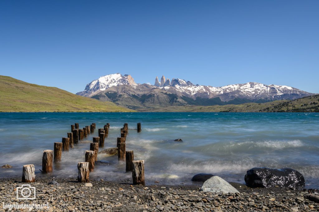 Fotospot torres del Paine Laguna Azul