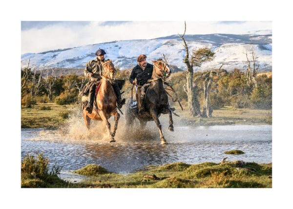fine art bild gauchos of patagonia